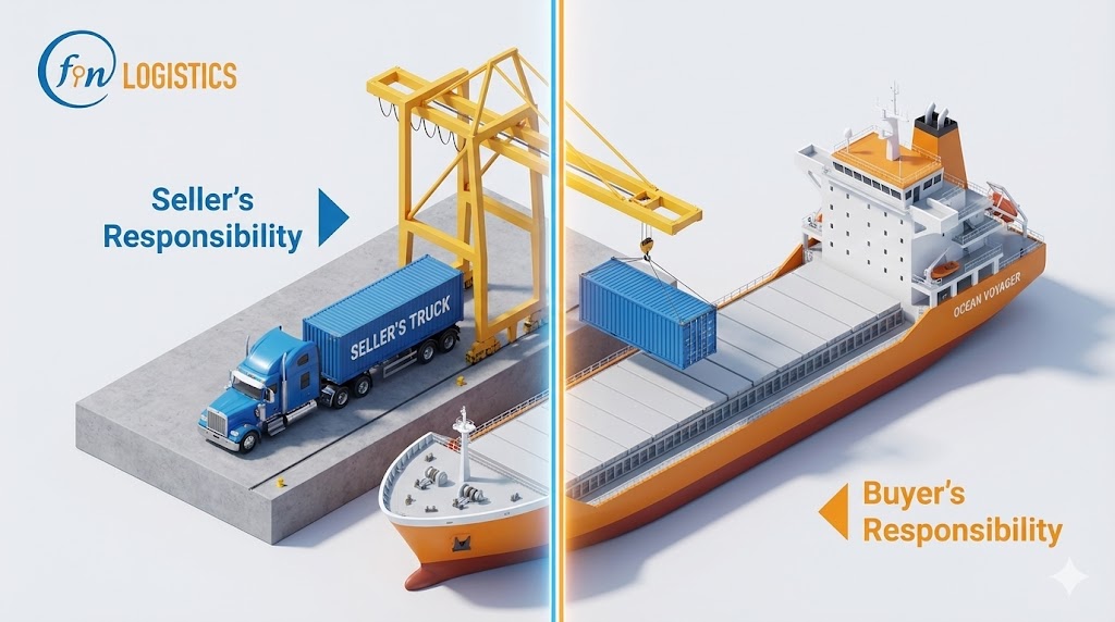 FOB Là Gì? Chi Tiết Về Giá FOB, Trách Nhiệm và Cách Tính Trong Xuất Nhập Khẩu 2025 1 Điểm chuyển giao rủi ro