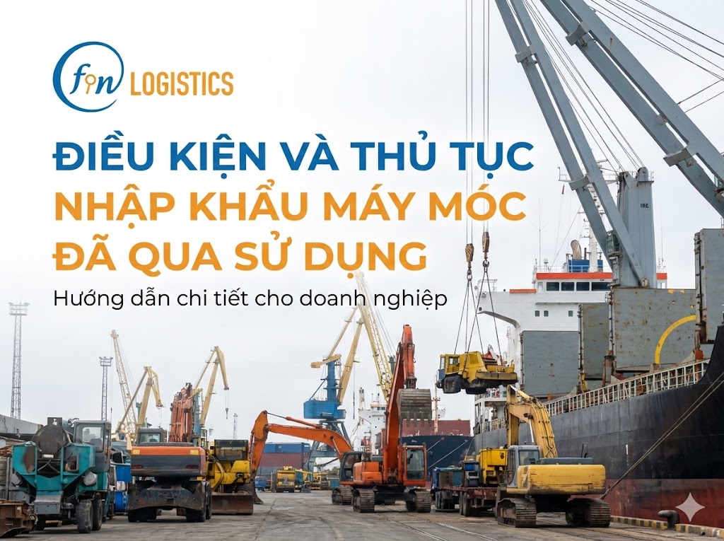 Điều kiện và thủ tục nhập khẩu máy móc đã qua sử dụng