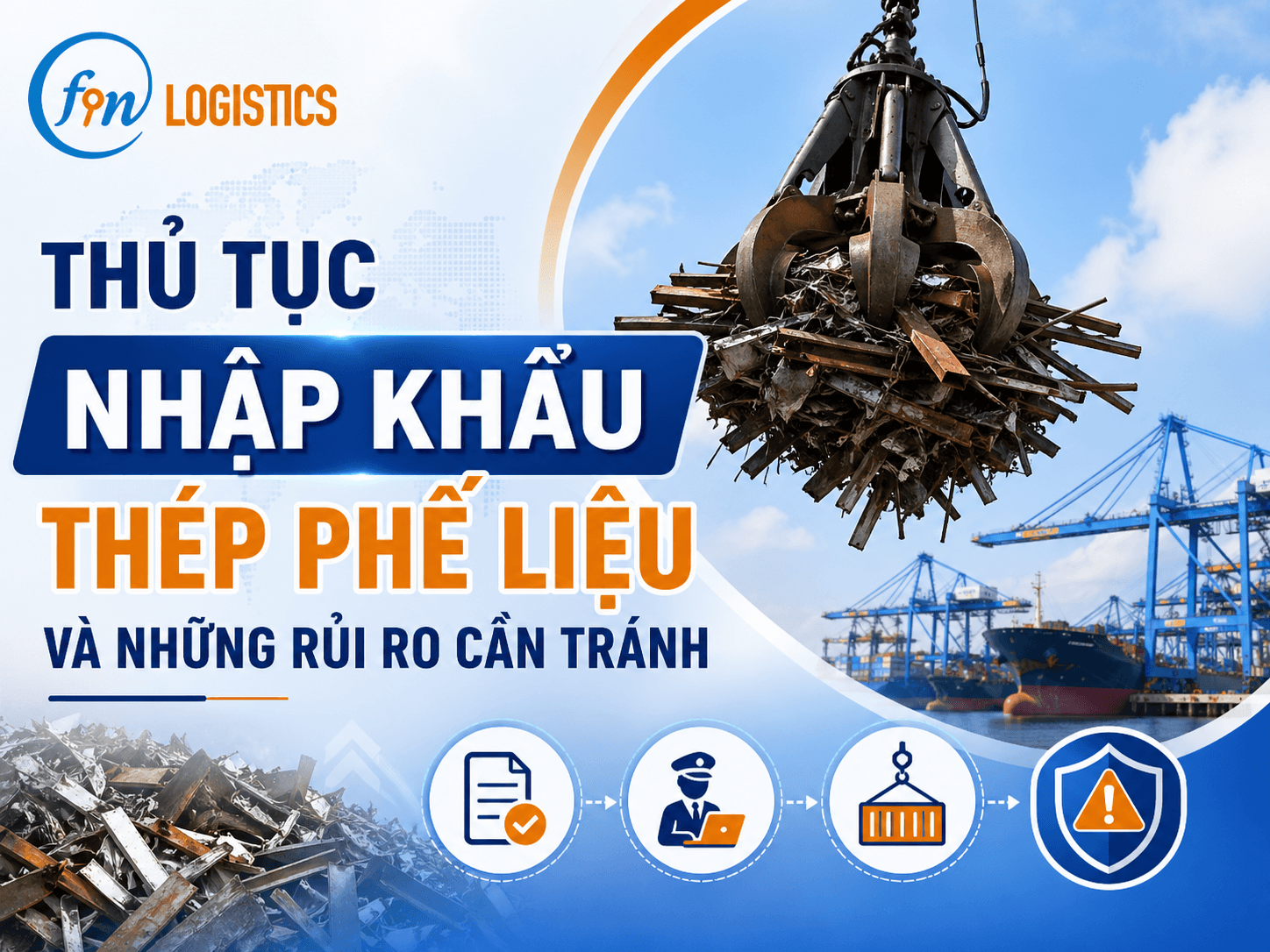 Thủ tục nhập khẩu thép phế liệu và những rủi ro cần tránh