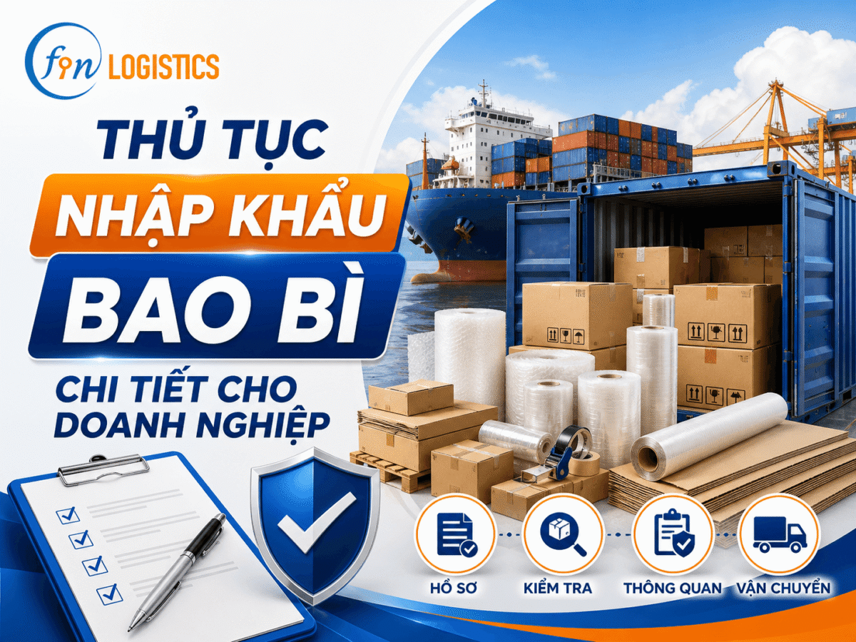 Thủ tục nhập khẩu bao bì chi tiết cho doanh nghiệp