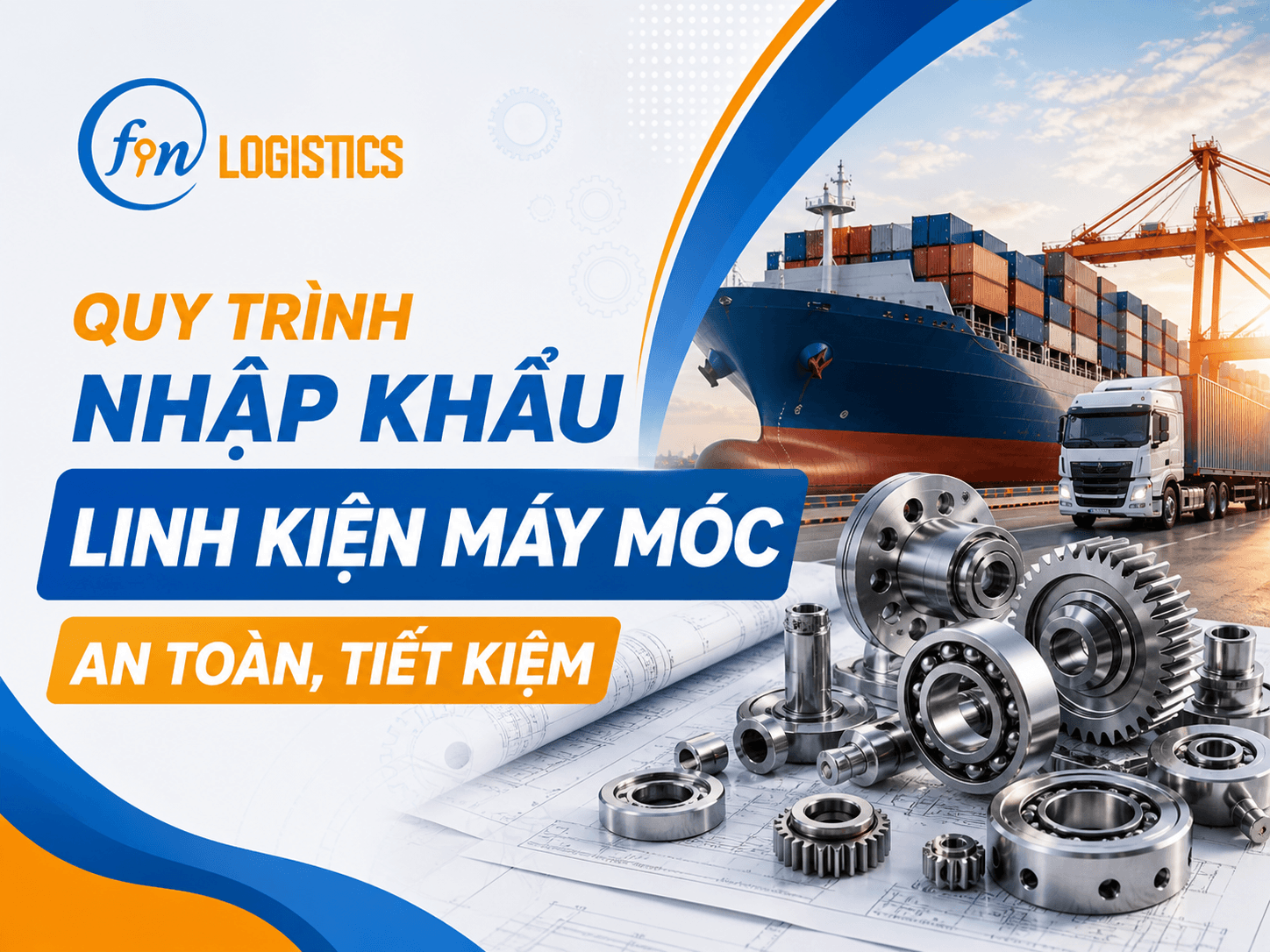 Quy trình nhập khẩu linh kiện máy móc an toàn, tiết kiệm