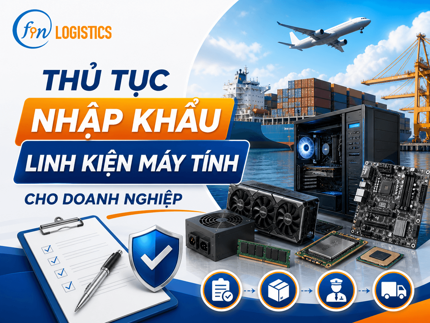 Thủ tục nhập khẩu linh kiện máy tính cho doanh nghiệp