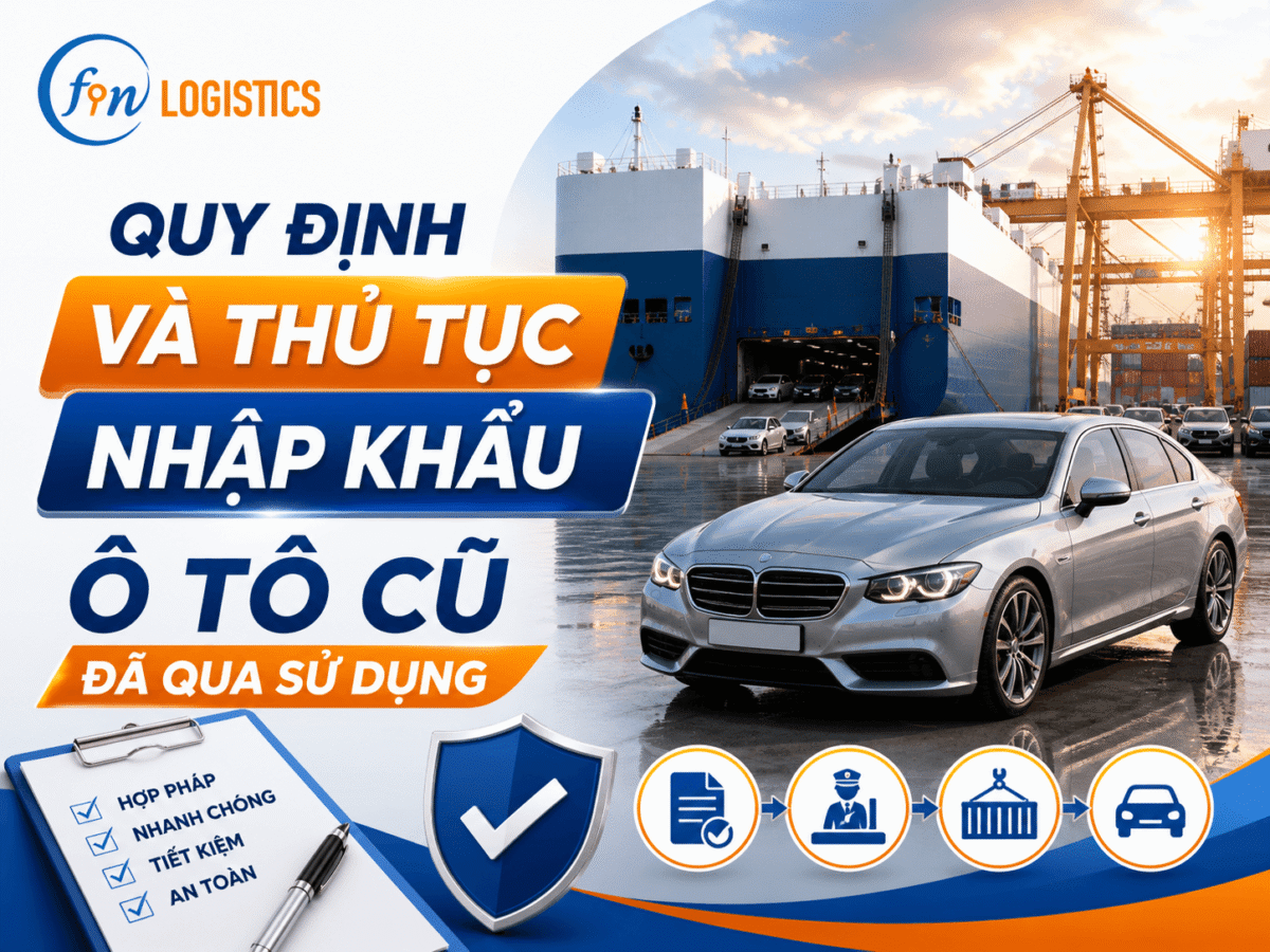Quy định và thủ tục nhập khẩu ô tô cũ đã qua sử dụng