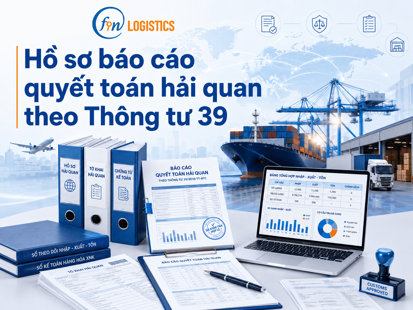 Hồ sơ báo cáo quyết toán hải quan theo Thông tư 39