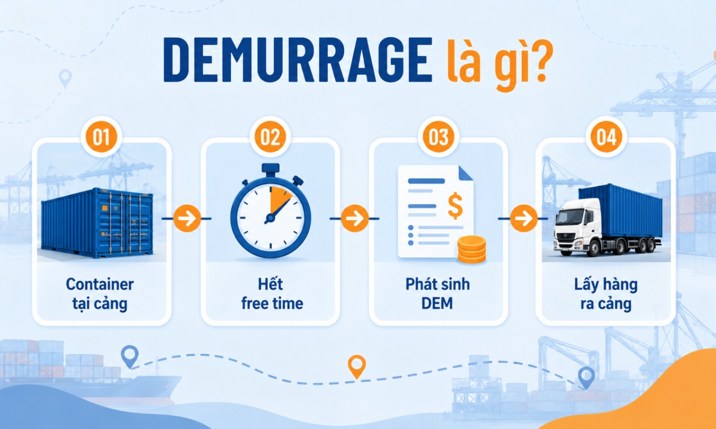 Demurrage là gì? Cách tính phí DEM và lưu ý 2 Demurrage phát sinh trong những trường hợp nào?