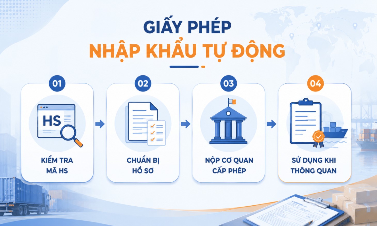 Giấy phép nhập khẩu tự động hồ sơ và thủ tục 2 Hồ sơ xin giấy phép nhập khẩu tự động gồm những gì?
