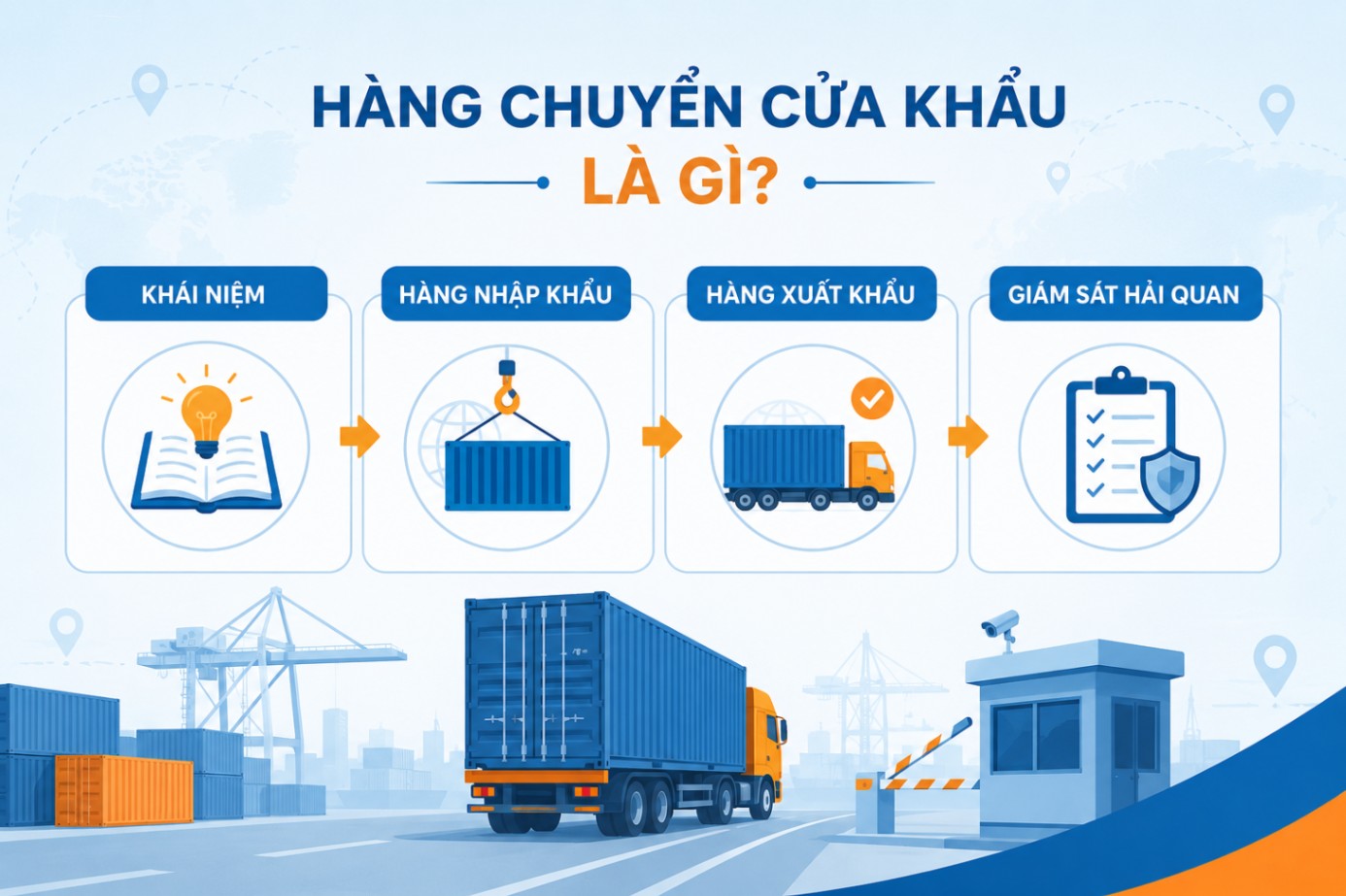 Hàng chuyển cửa khẩu là gì? Thủ tục và lưu ý 3 Quy trình xử lý hàng chuyển cửa khẩu