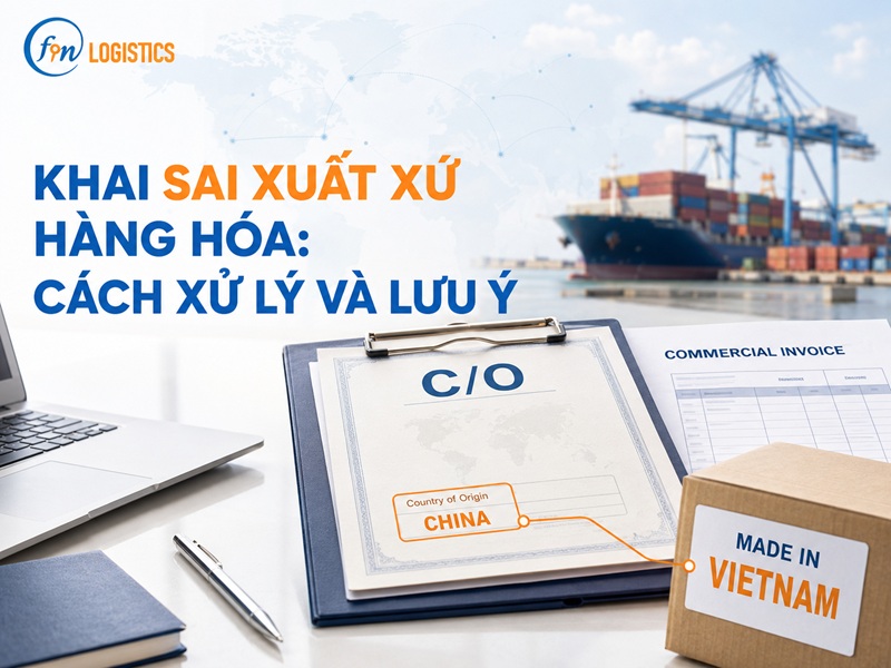 Cách xử lý khi khai sai xuất xứ hàng hóa